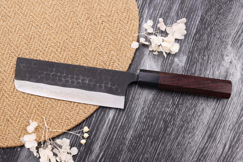 Nao Yamamoto Damasco AS 16,5 cm Coltello giapponese coltello nakiri , forgiato a mano