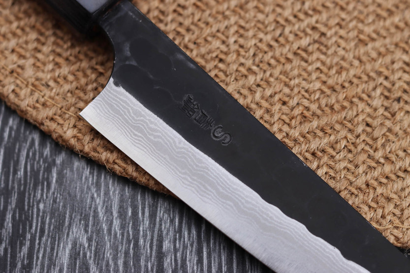 Nao Yamamoto Damascus AS Forged 13.5cm Handmade Japanese Utility Knife