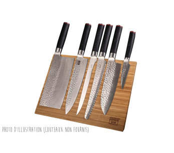 Kotai sammenleggbar magnetisk knivholder i bambus 30x22cm