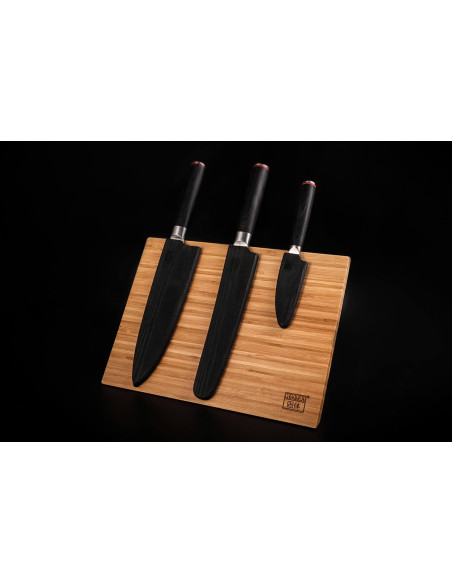 Portacuchillos magnético plegable Kotai de bambú 30x22cm