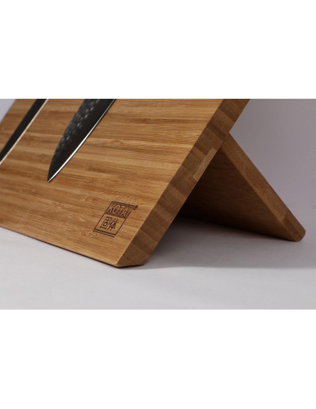 Portacuchillos magnético plegable Kotai de bambú 30x22cm