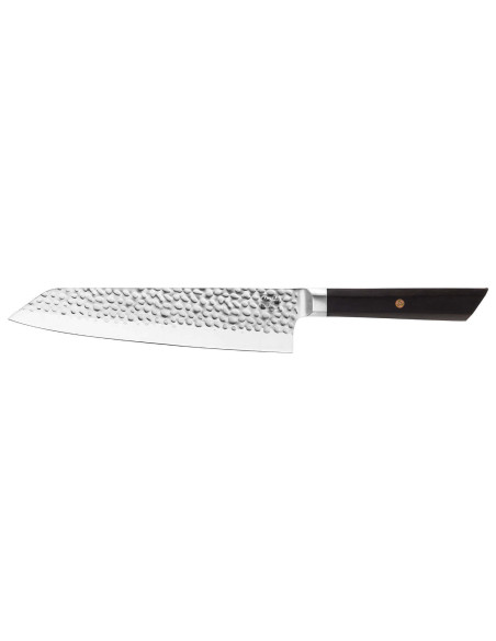 Kotai kiritsuke kokkekniv 20 cm hamret blad ibenholt håndtag med skede