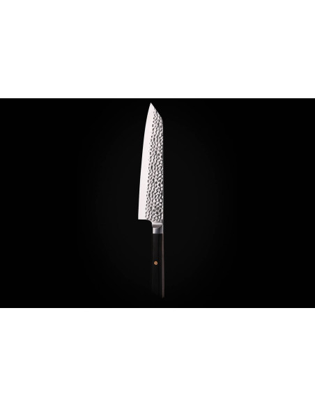 Kotai kiritsuke kokkekniv 20 cm hamret blad ibenholt håndtag med skede