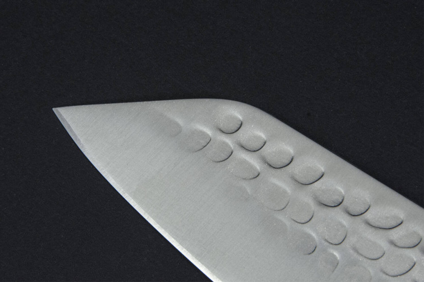 Kotai kiritsuke kokkekniv 20 cm hamret blad ibenholt håndtag med skede