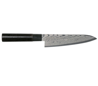 Faca de chef Tojiro Shippu Black Damas, lâmina de 18 cm