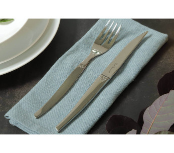 Lou Laguiole Jet tenedor de mesa de acero inoxidable 20.7cm 2