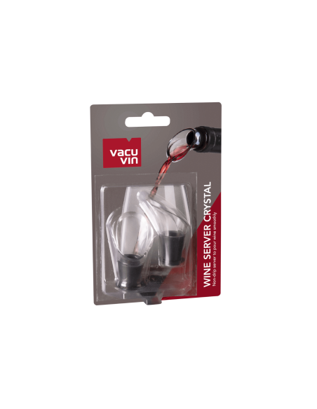 Set of 2 Vacu wine pourers Black wine
