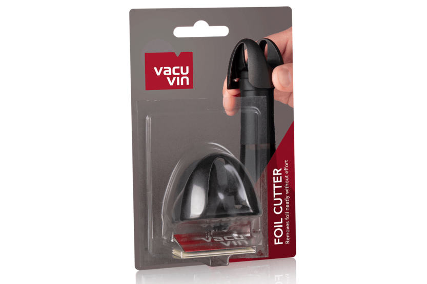 Vacu 4-wheel wine cap cutter Black wine