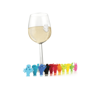 Set de 12 rotuladores de vaso Vacu Vin Party People