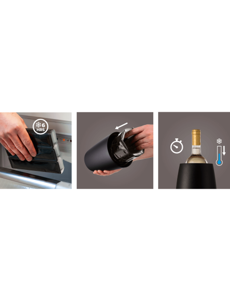 Wine cooler Vacu Vin black