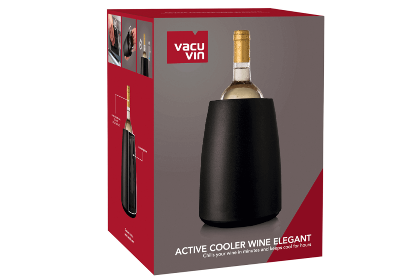 Refrigeratore per vino Vacu Vin, nero