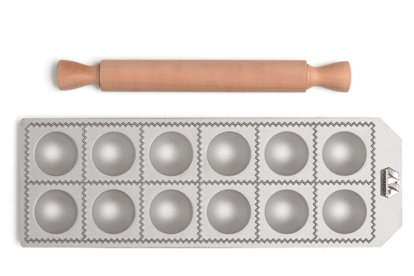 Marcato Classic 12 runde ravioliformer + minirulle i tre