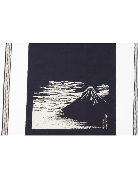Japanische Kochschürze Anything Maekake Hokusai Mont Fuji rot
