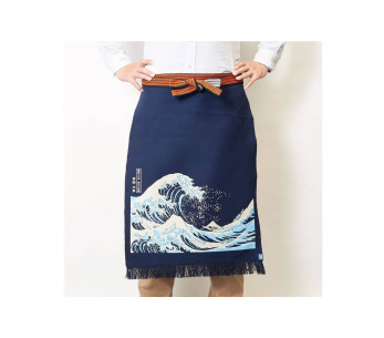 Anything Maekake Hokusai Wave Japanilainen keittiöesiliina