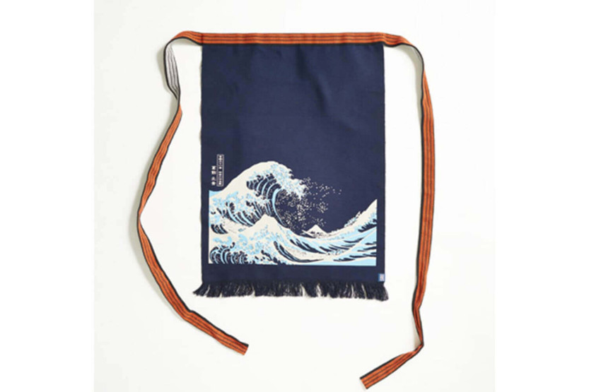 Alt Maekake Hokusai Wave japansk kjøkkenforkle