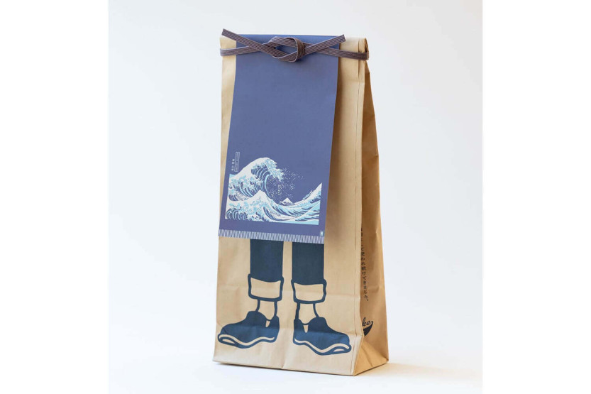 Alt Maekake Hokusai Wave japansk kjøkkenforkle