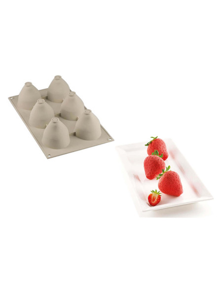 Silisiumform 3D Silikomart Fragole