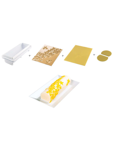 Silikomart Starlight silicone ice log mould kit