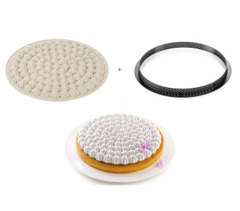 Kit de moldes para tartes de merengue Silikomart