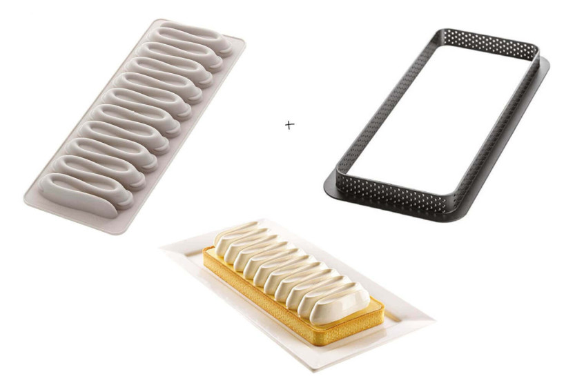 Silikomart Kit de molde para tarta Nouvelle Vague