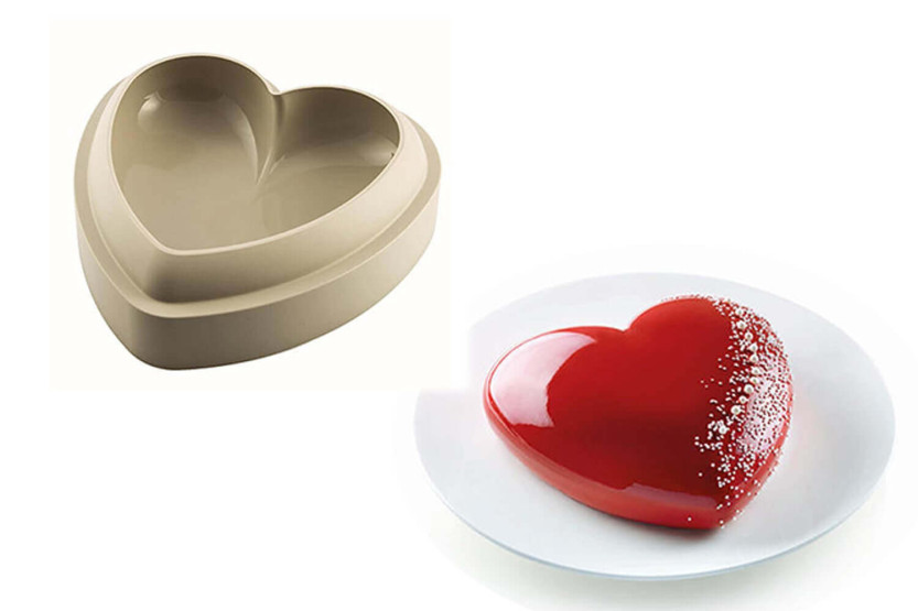 Stampo in silicone 3D Silikomart Batticuore