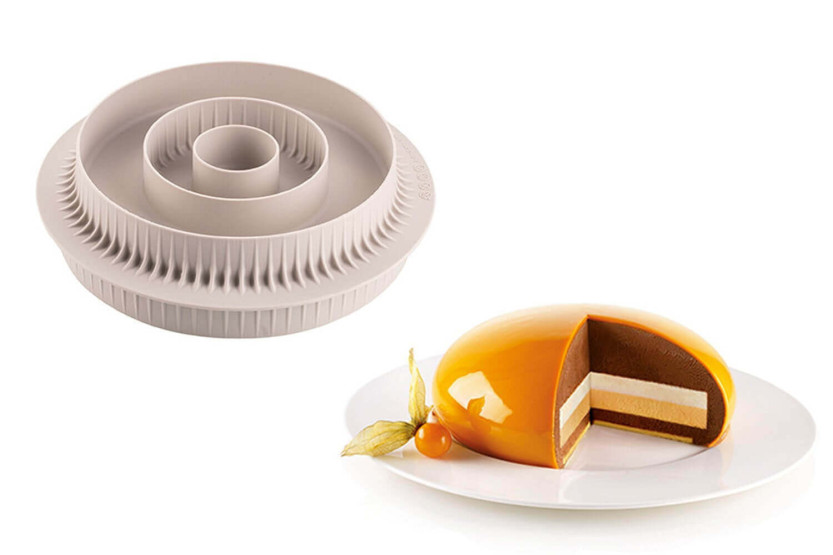 Silikomart Multi-inzet ronde 3D silicone vorm
