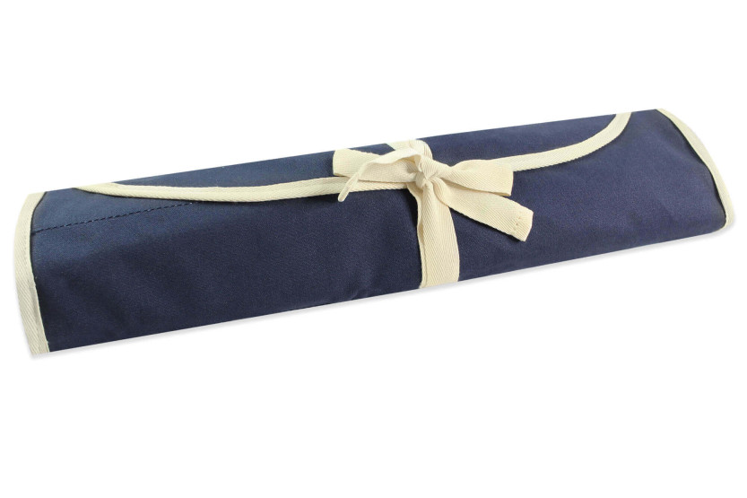 Estojo de lona azul tradicional Wusaki para 6 facas