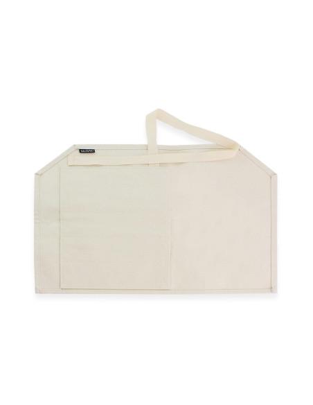 Custodia Wusaki tradizionale in tela di cotone beige per 5 coltelli