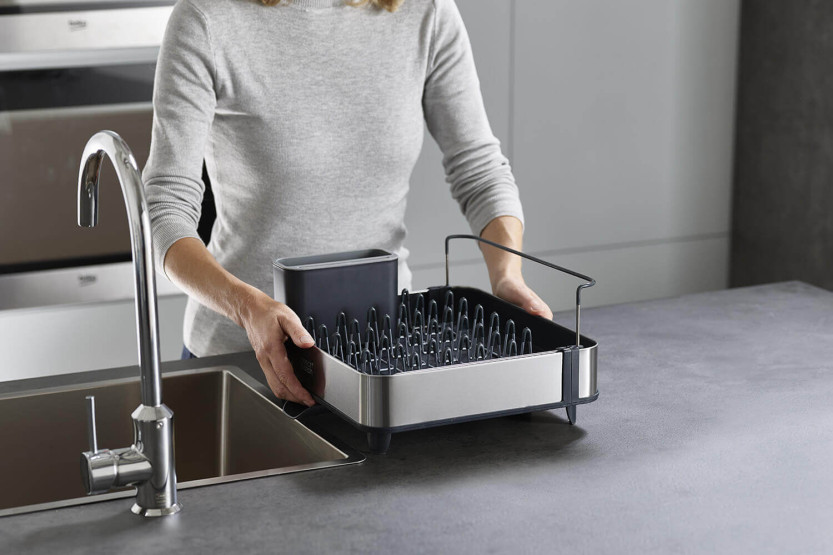 Escurreplatos Joseph Joseph Extend Steel de acero inoxidable gris