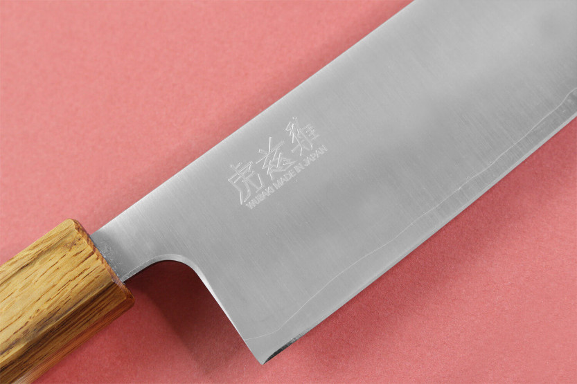 Kiritsuke-kniv japonais artisanal Wusaki Migaki G3 24cm