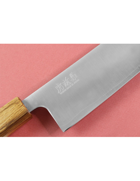 Faca kiritsuke japonês artesanal Wusaki Migaki G3 24cm