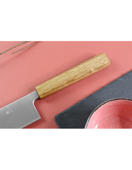 Kiritsuke-kniv japonais artisanal Wusaki Migaki G3 24cm
