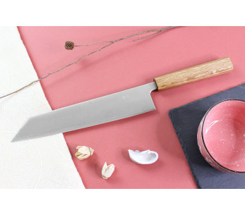 Kiritsuke kniv japonais artisanal Wusaki Migaki G3 24cm 2