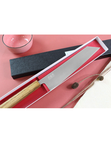 Kiritsuke-kniv japonais artisanal Wusaki Migaki G3 24cm