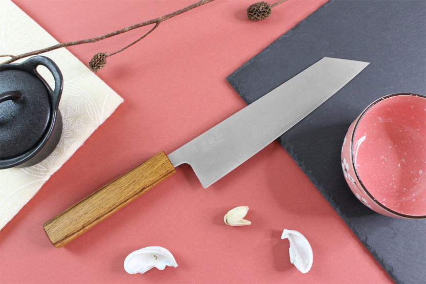 Coltello kiritsuke giapponese artigianale Wusaki Migaki G3 21 cm