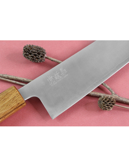 Kiritsuke-kniv japonais artisanal Wusaki Migaki G3 21cm
