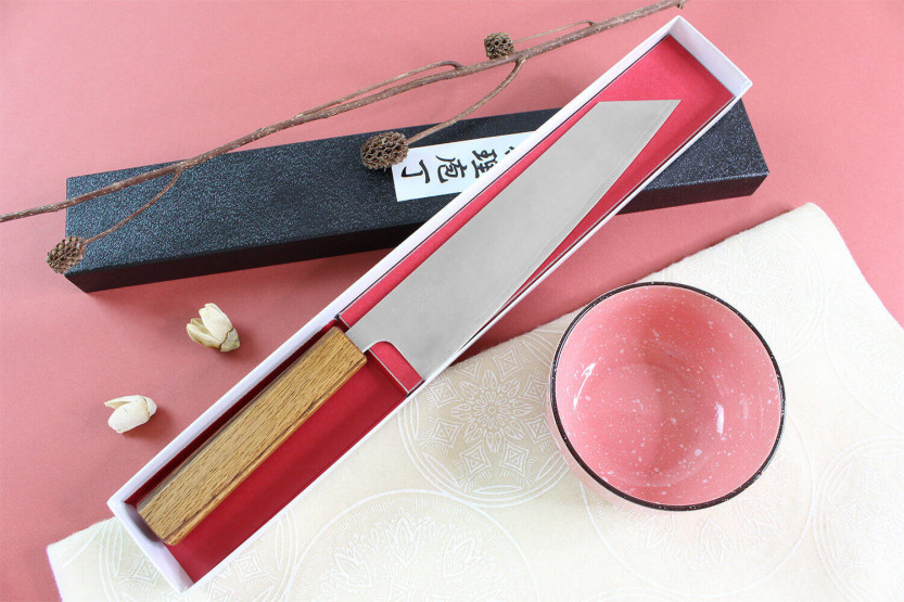 Coltello kiritsuke giapponese artigianale Wusaki Migaki G3 21 cm