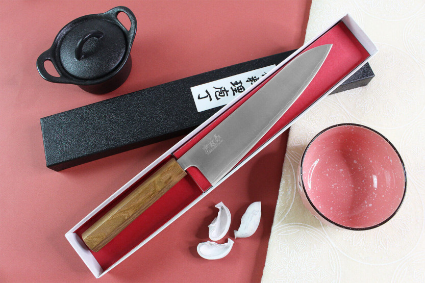 Wusaki Migaki G3 21cm handgjord japansk kockkniv