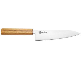 Faca de chef japonesa Wusaki Migaki G3 de 18 cm feita à mão