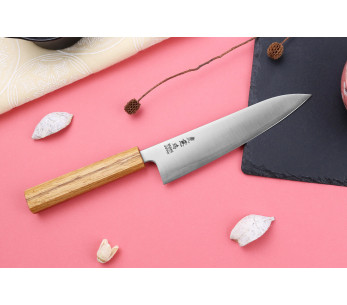 Wusaki Migaki G3 18 cm, coltello da cuoco giapponese fatto a mano 2
