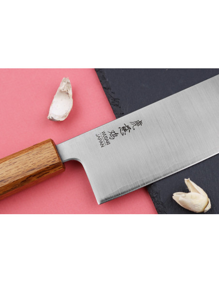 nakiri knife Japonais artisanal Wusaki Migaki G3 16,5cm