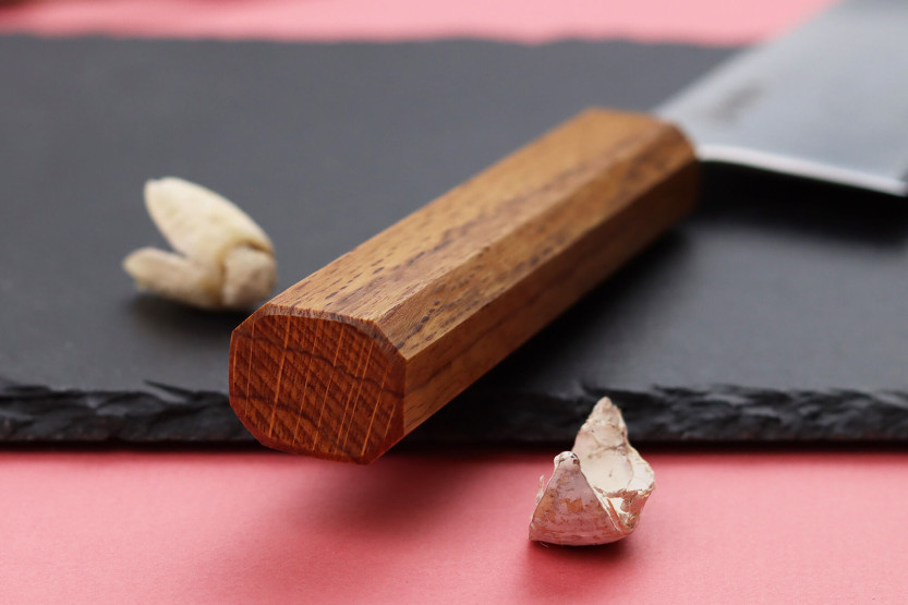 Nakiri mes Japonais artisanaal Wusaki Migaki G3 16,5cm