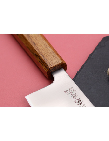 Nakiri mes Japonais artisanaal Wusaki Migaki G3 16,5cm