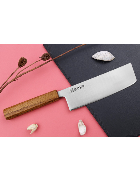 nakiri kniv Japonais artisanal Wusaki Migaki G3 16,5cm