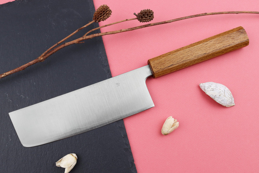 nakiri knife Japonais artisanal Wusaki Migaki G3 16,5cm