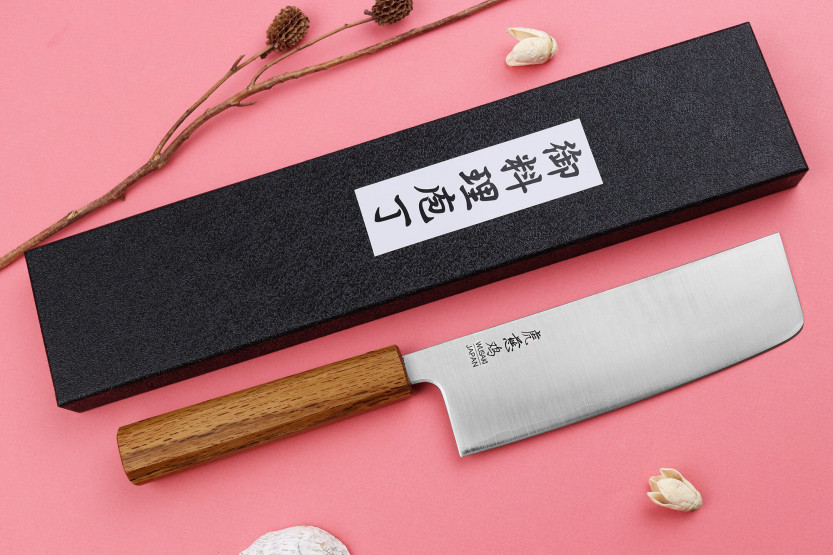 nakiri kniv Japonais artisanal Wusaki Migaki G3 16,5cm