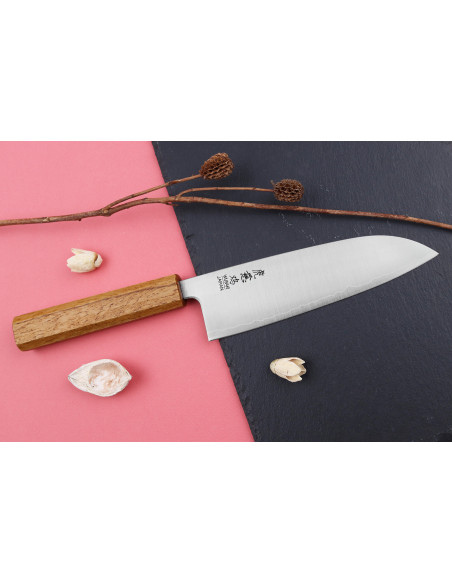 Wusaki Migaki G3 16,5cm käsintehty japanilainen santokuveitsi