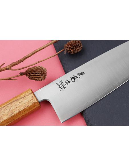 Wusaki Migaki G3 16,5cm käsintehty japanilainen santokuveitsi