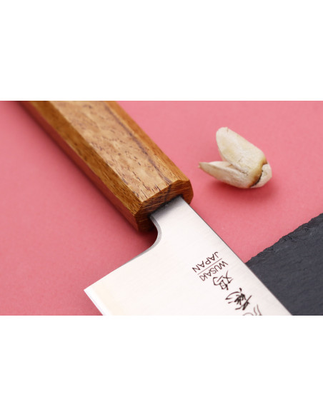 Wusaki Migaki G3 16,5 cm coltello santoku giapponese fatto a mano
