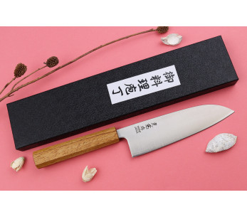 faca santoku japonesa faca santoku Wusaki Migaki G3 de 16,5 cm feita à mão 2